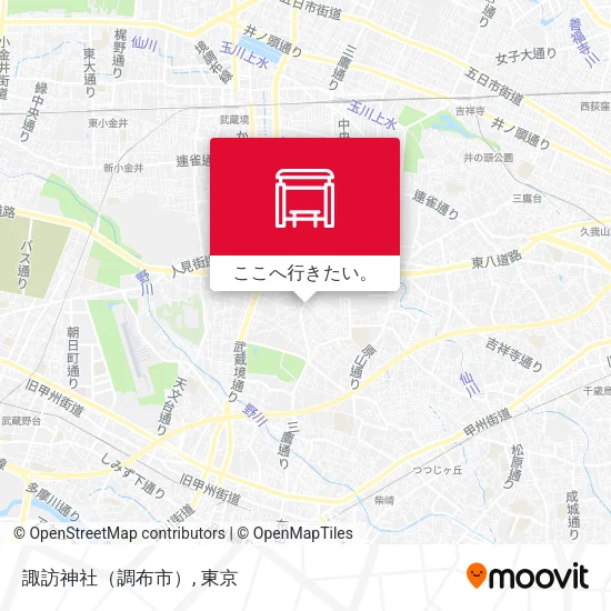 諏訪神社（調布市）地図