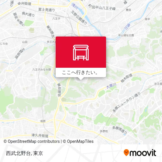 西武北野台地図