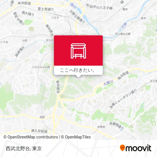 西武北野台地図