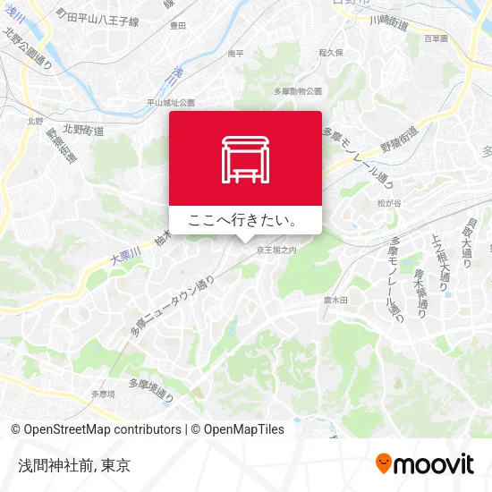 浅間神社前地図