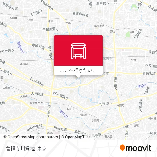 善福寺川緑地地図