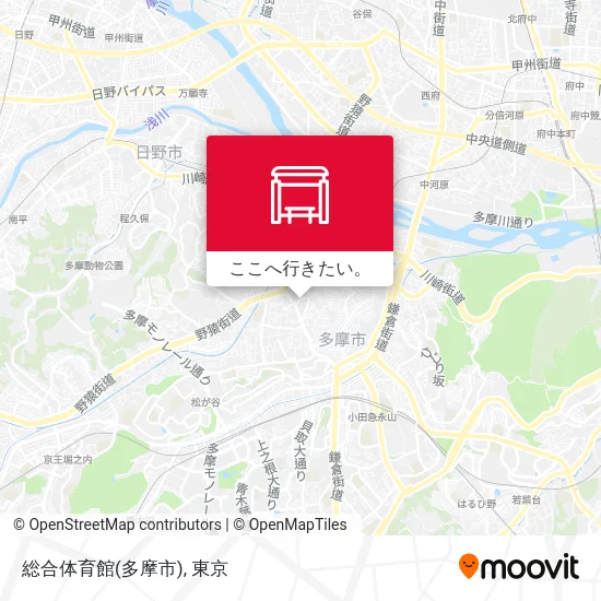 総合体育館(多摩市)地図