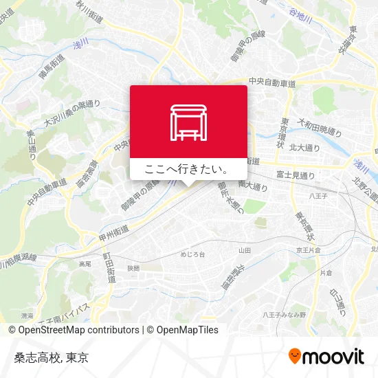 桑志高校地図
