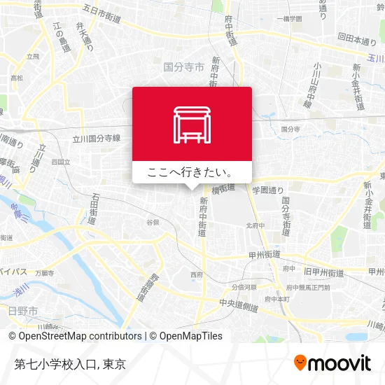 第七小学校入口地図