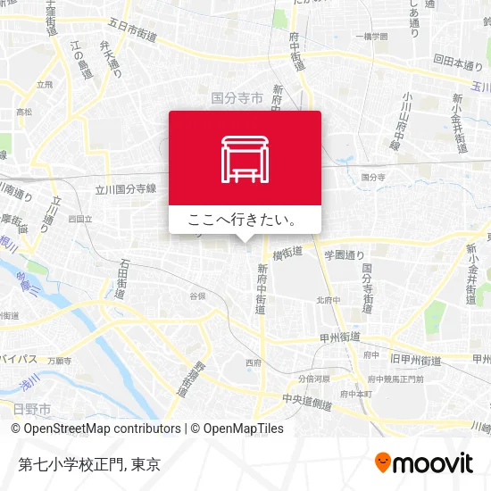 第七小学校正門地図