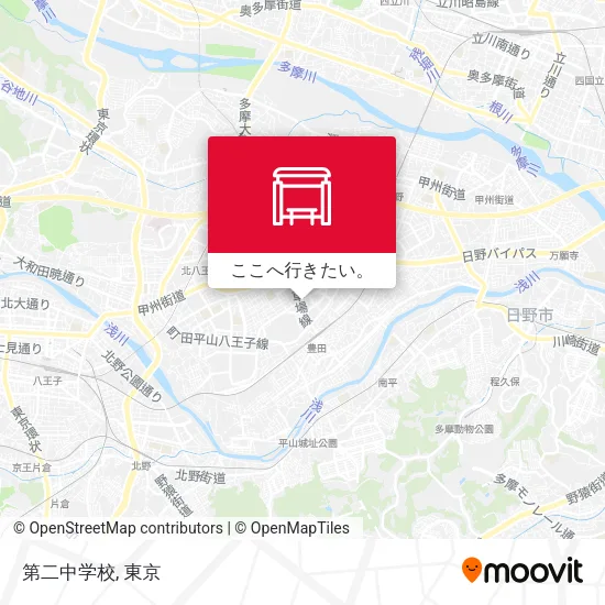 第二中学校地図