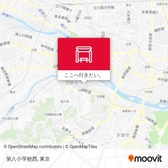 第八小学校西地図