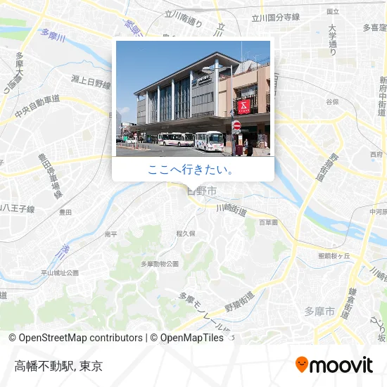 高幡不動駅地図