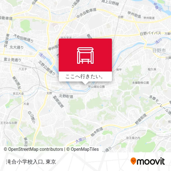 滝合小学校入口地図