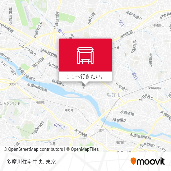 多摩川住宅中央地図