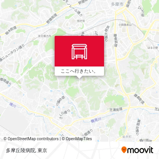 多摩丘陵病院地図