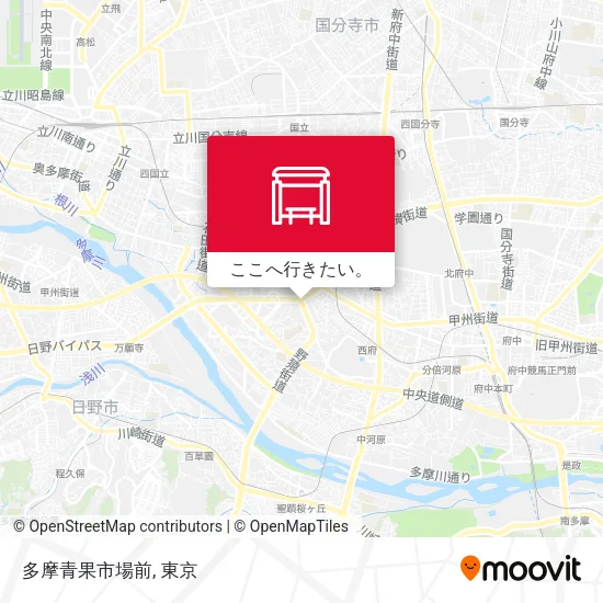 多摩青果市場前地図