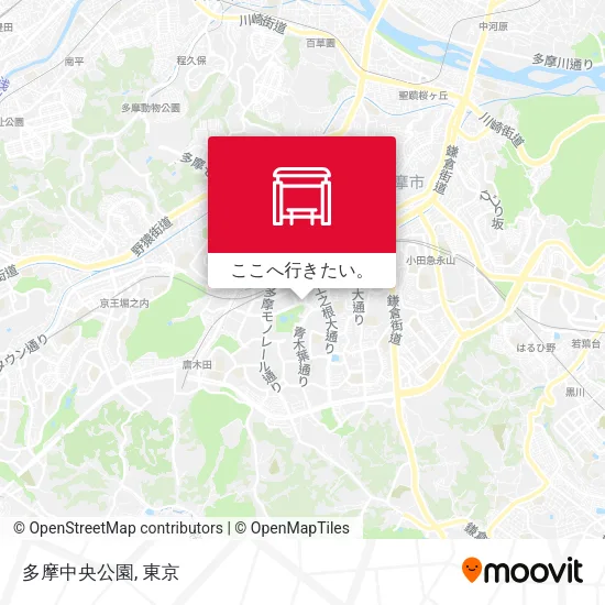 多摩中央公園地図