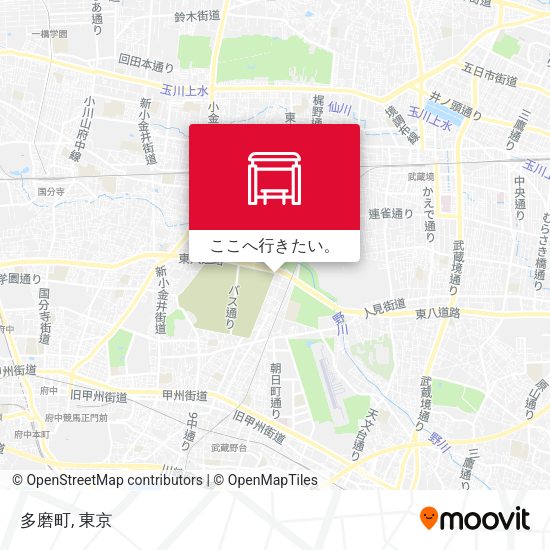 多磨町地図