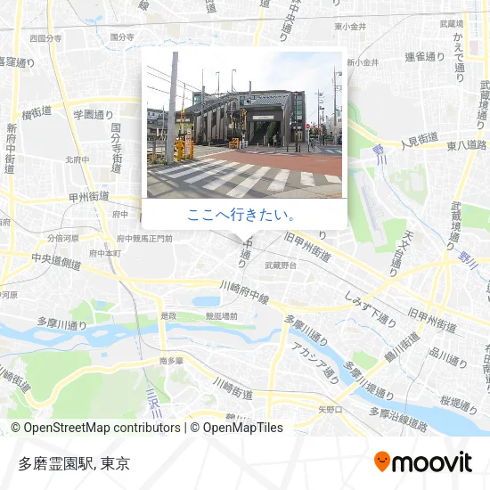 多磨霊園駅地図