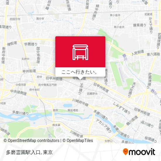多磨霊園駅入口地図