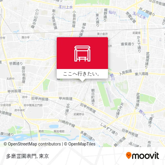 多磨霊園表門地図