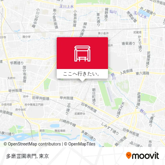 多磨霊園表門地図