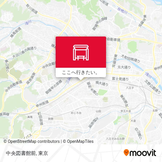 中央図書館前地図