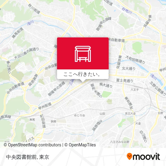 中央図書館前地図