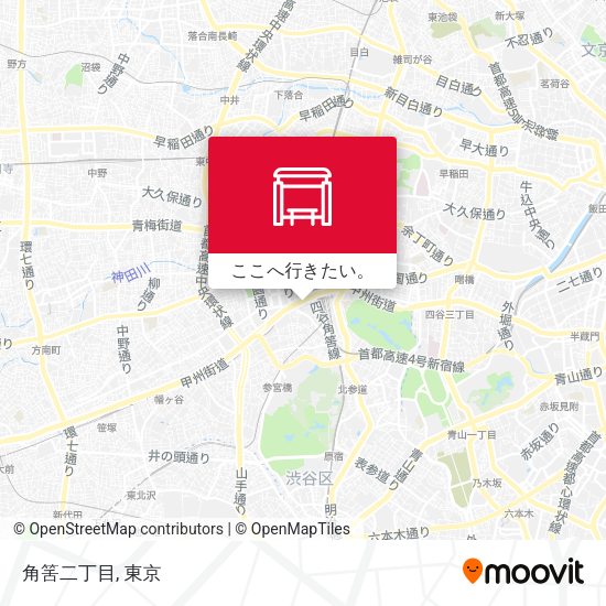 角筈二丁目地図