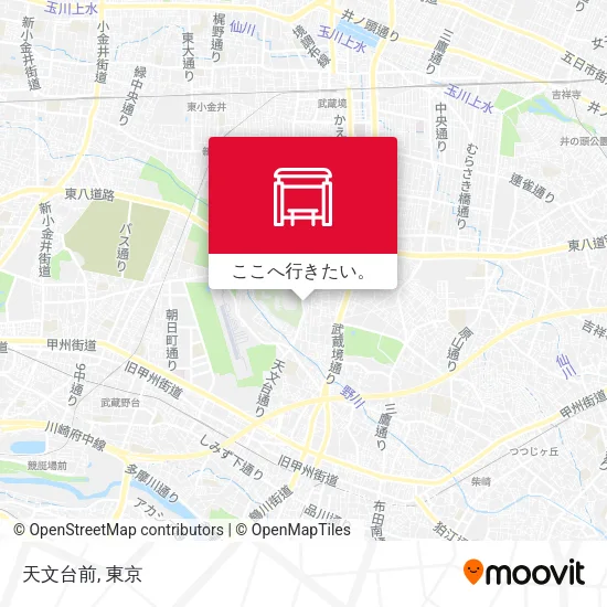 天文台前地図