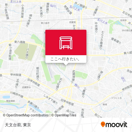 天文台前地図