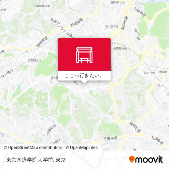東京医療学院大学前地図
