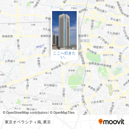 東京オペラシティ南地図