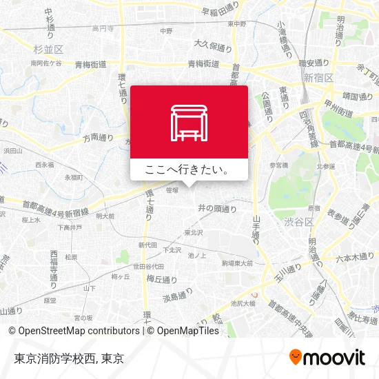 東京消防学校西地図