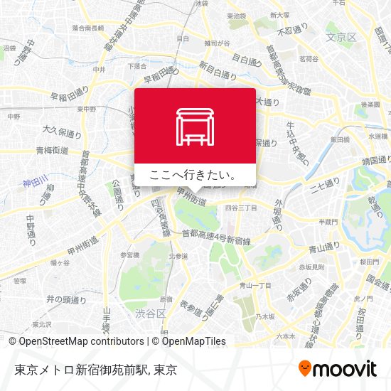 東京メトロ新宿御苑前駅地図