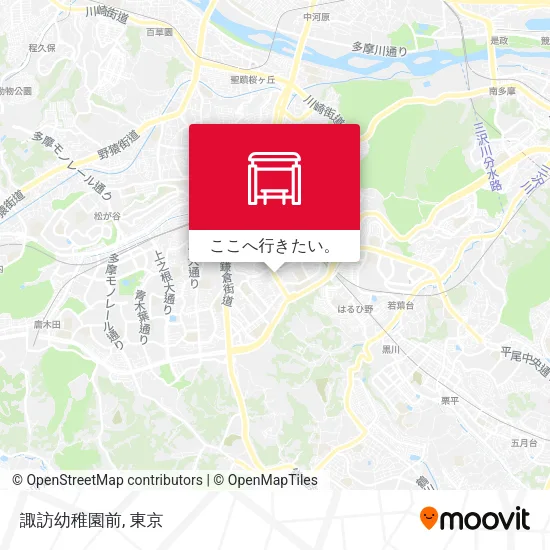 諏訪幼稚園前地図