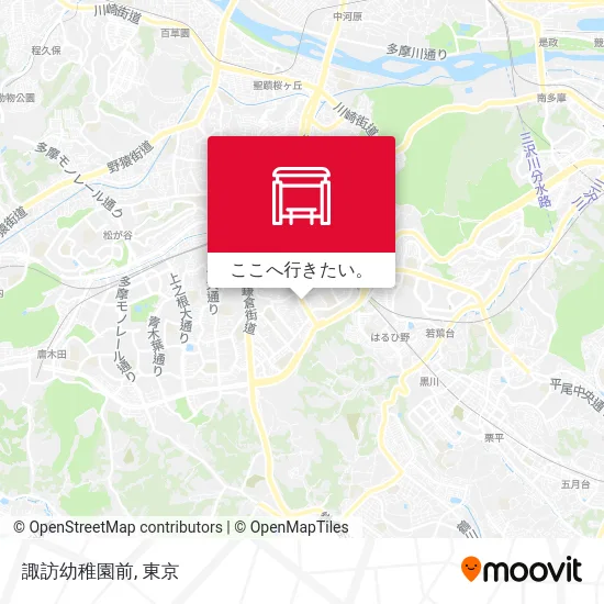 諏訪幼稚園前地図