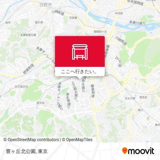 豊ヶ丘北公園地図