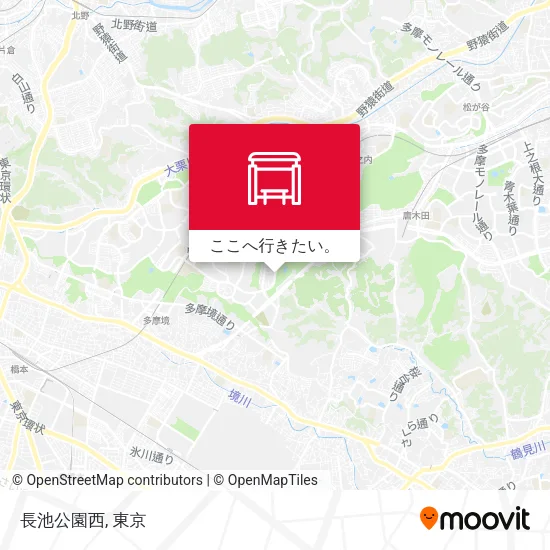 長池公園西地図