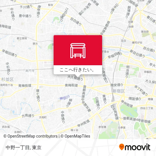 中野一丁目地図