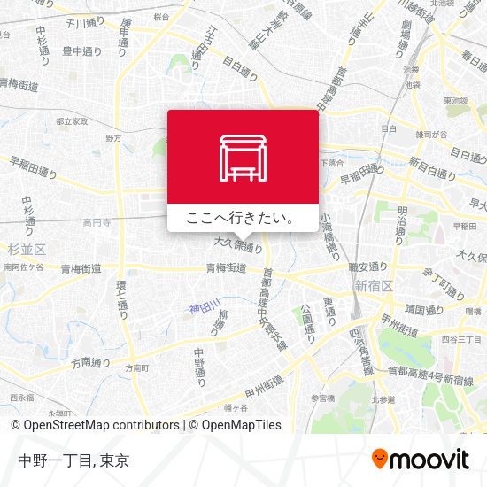 中野一丁目地図