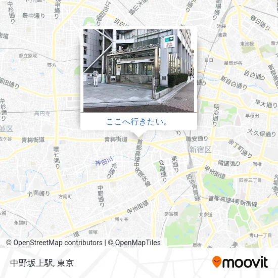 中野坂上駅地図