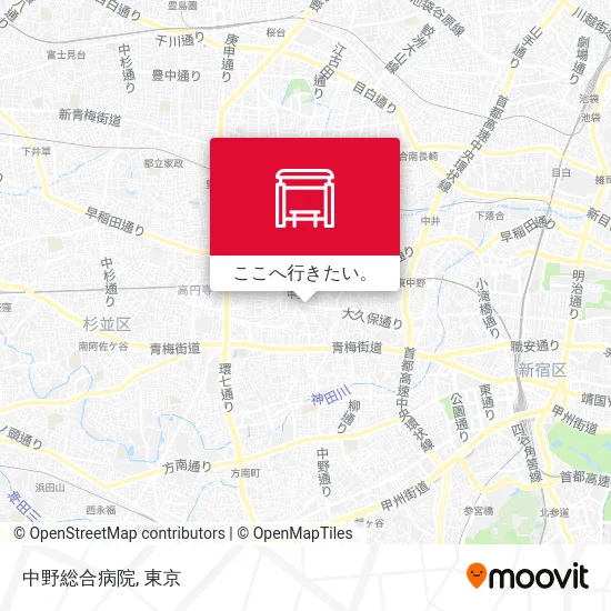 中野総合病院地図