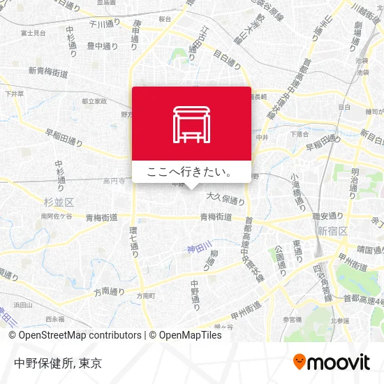中野保健所地図