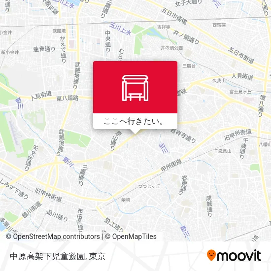 中原高架下児童遊園地図