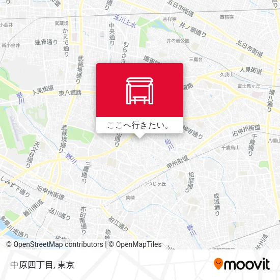 中原四丁目地図