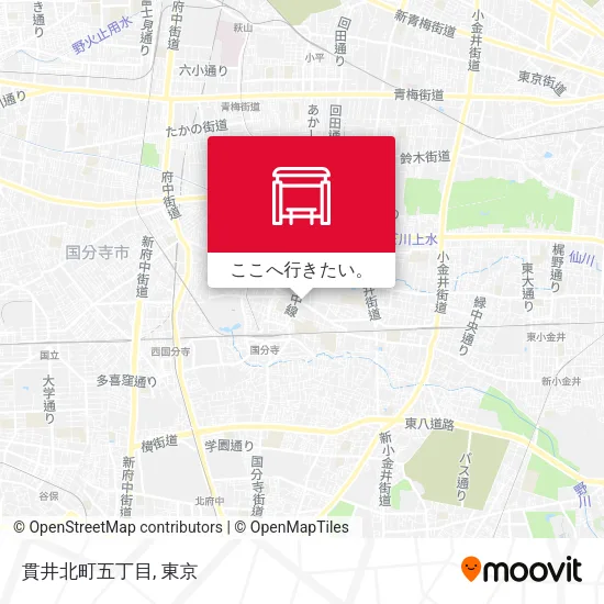 貫井北町五丁目地図