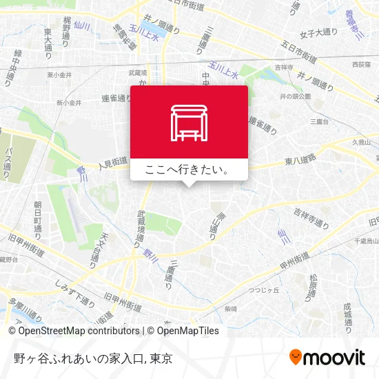 野ヶ谷ふれあいの家入口地図