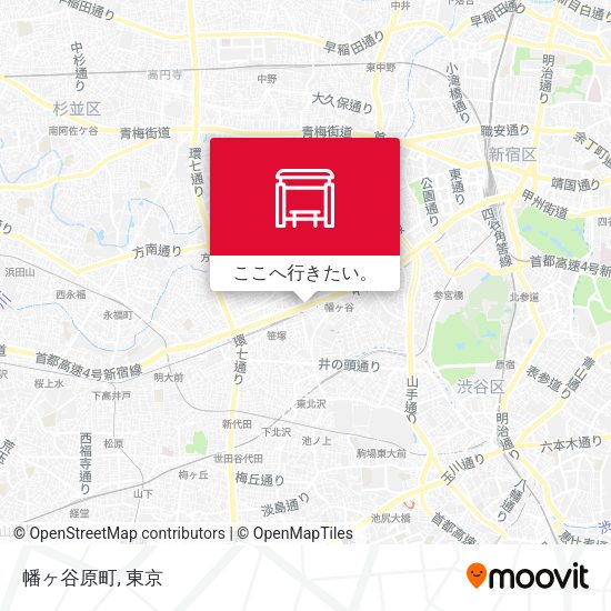 幡ヶ谷原町地図