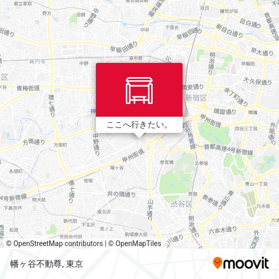 幡ヶ谷不動尊地図