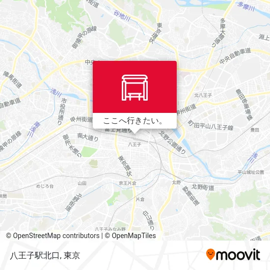 八王子駅北口地図