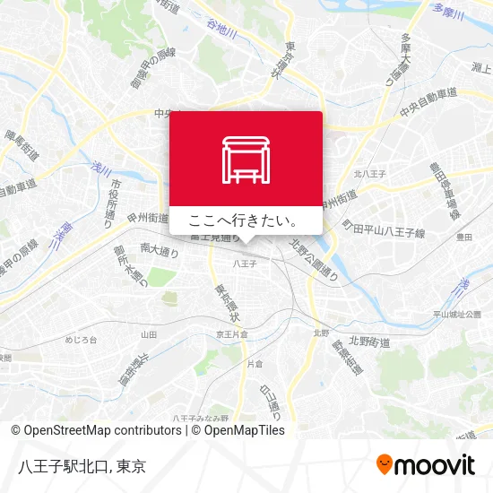 八王子駅北口地図
