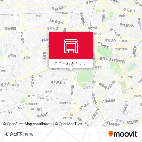 初台坂下地図