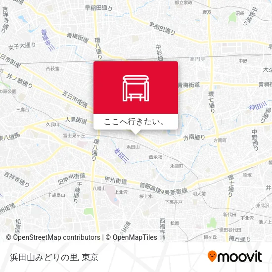 浜田山みどりの里地図